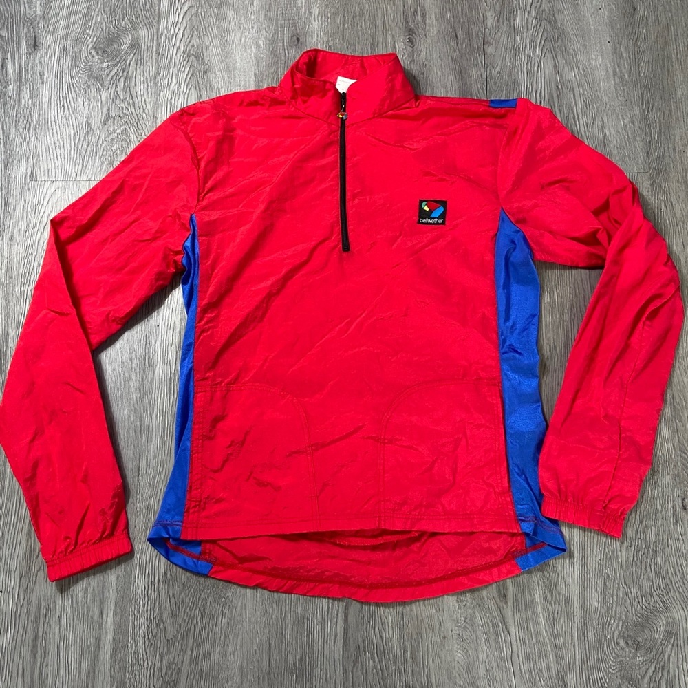 Vintage 80s Bellwether Quarter Zip Nylon Jacket L